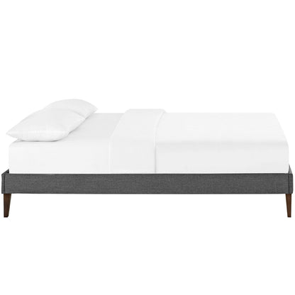 Sharon Fabric Bed Frame with Squared Tapered Legs by Modway