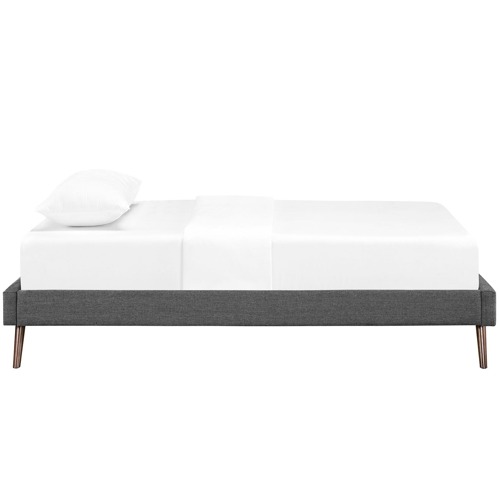 Helen Fabric Bed Frame with Round Splayed Legs by Modway