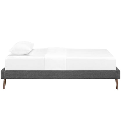 Helen Fabric Bed Frame with Round Splayed Legs by Modway
