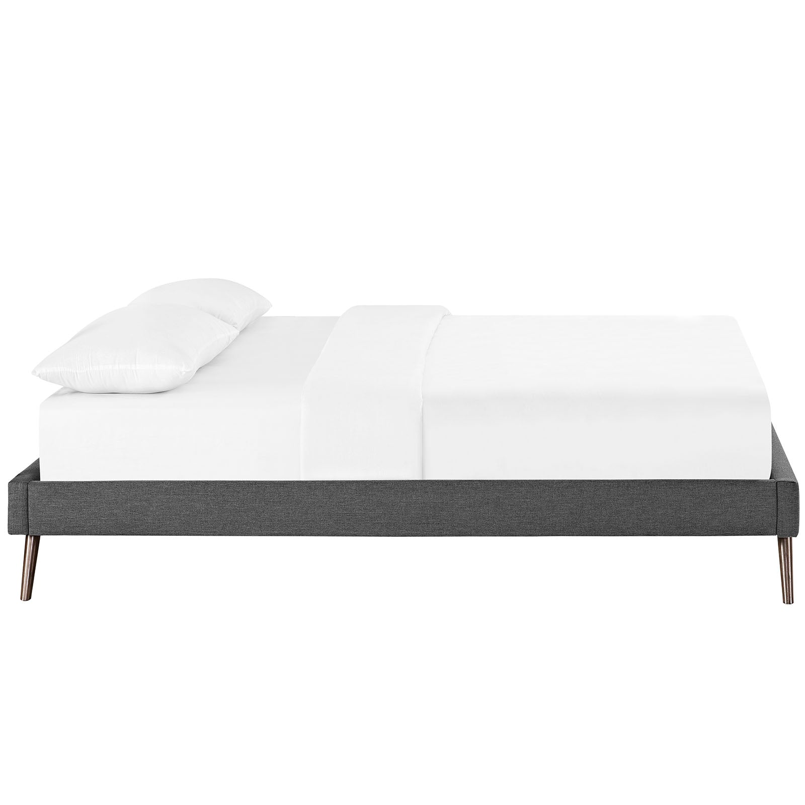 Helen Fabric Bed Frame with Round Splayed Legs by Modway