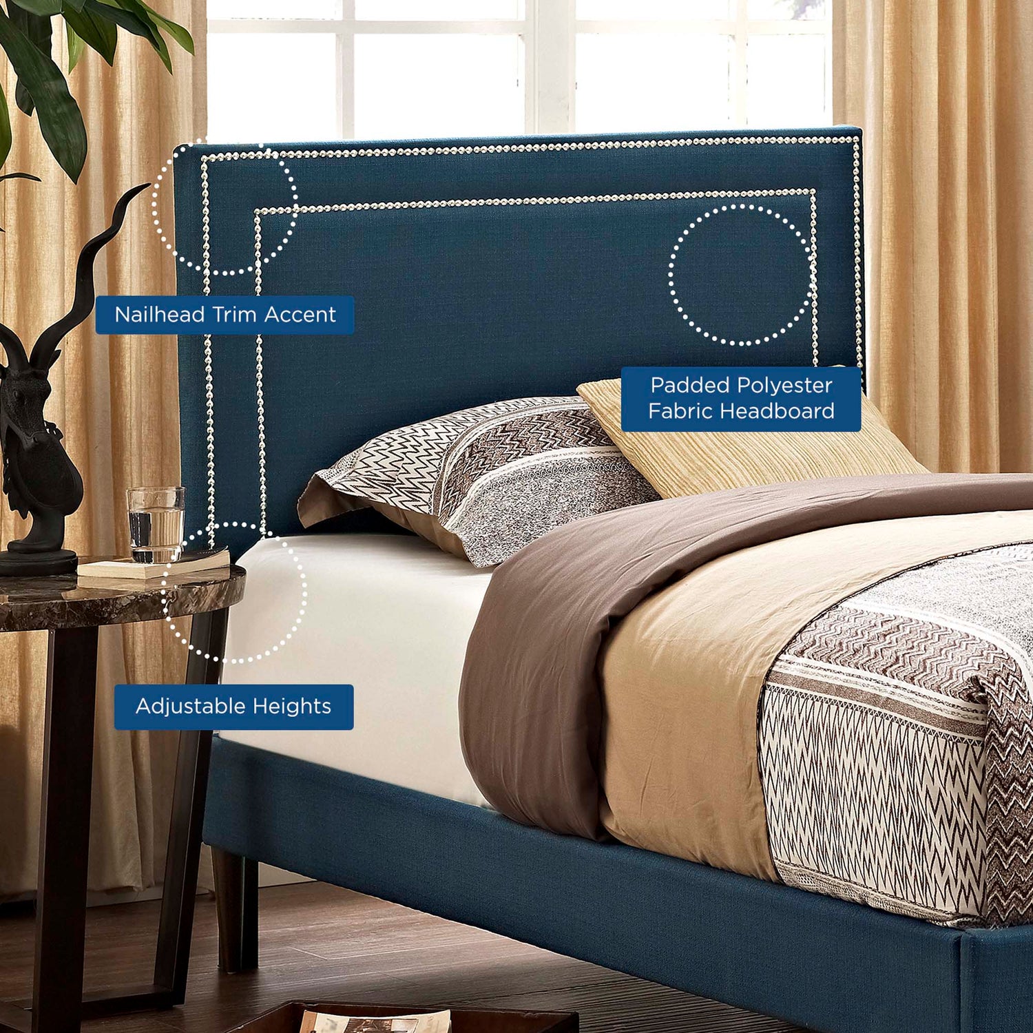 Jessamine Upholstered Fabric Headboard by Modway