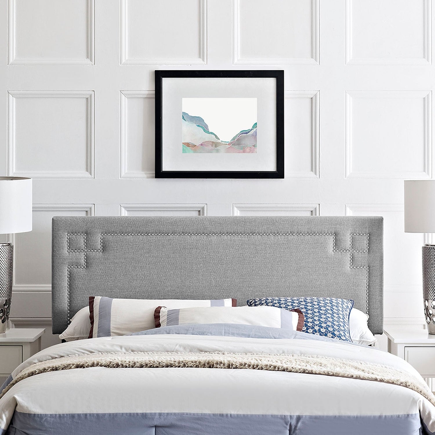 Josie Upholstered Fabric Headboard By HouseBean