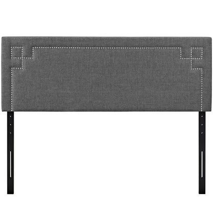Josie Fabric Queen Platform Bed with Squared Tapered Legs by Modway