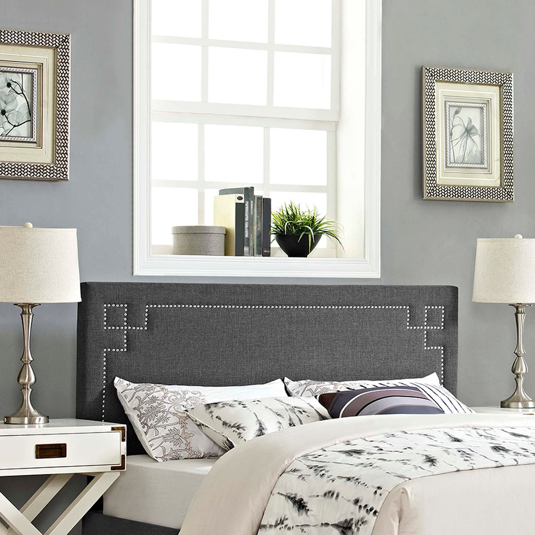 Josie Upholstered Fabric Headboard by Modway