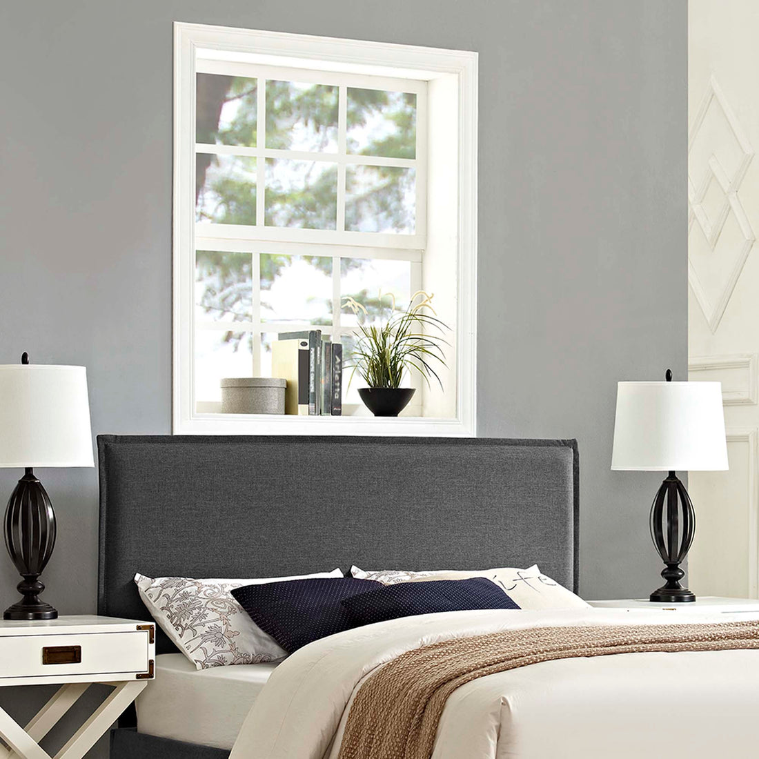 Camille Upholstered Fabric Headboard by Modway