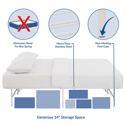 Horizon Stainless Steel Bed Frame by Modway