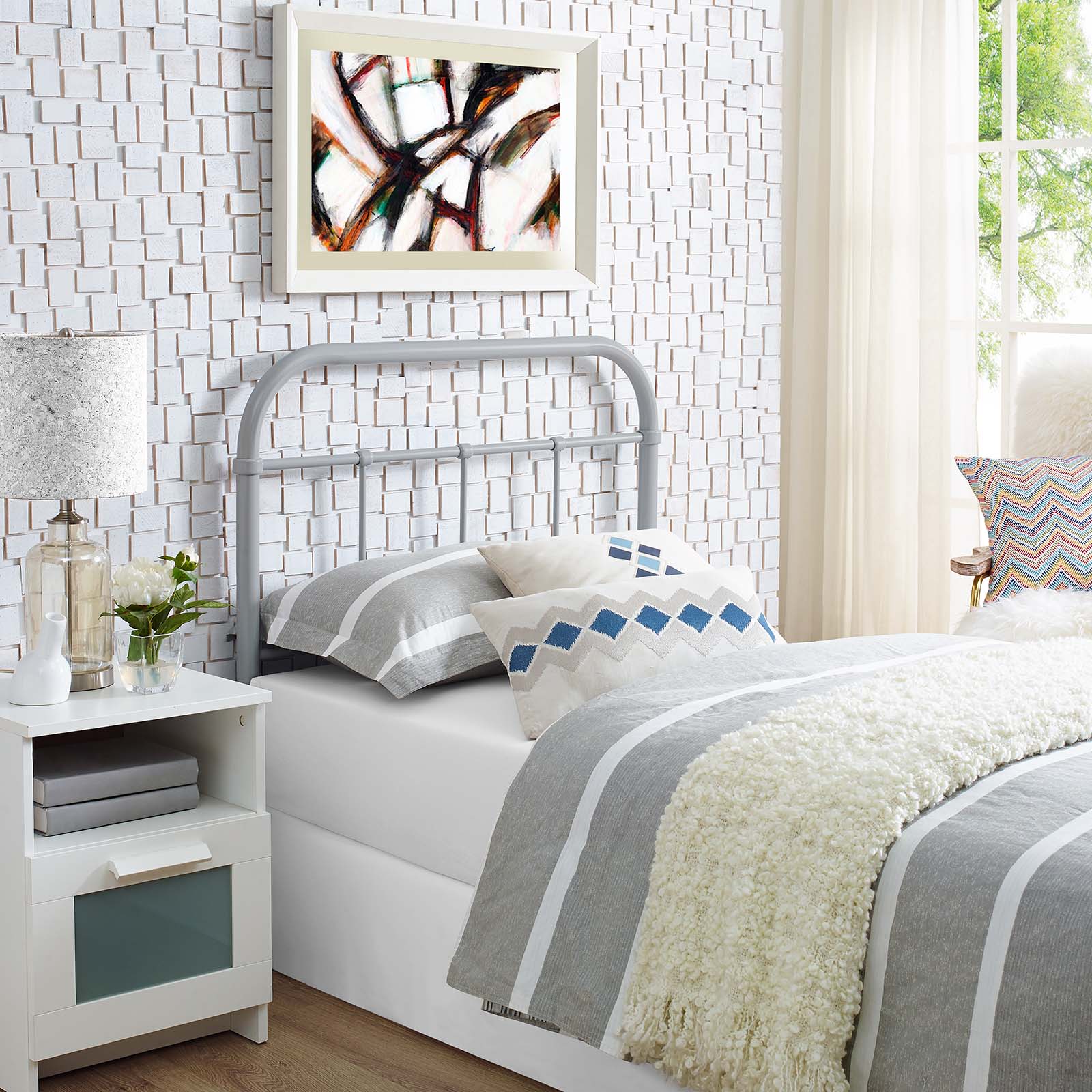 Serena Steel Headboard By HouseBean