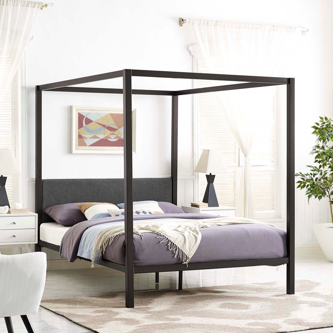 Raina Canopy Bed Frame By HouseBean