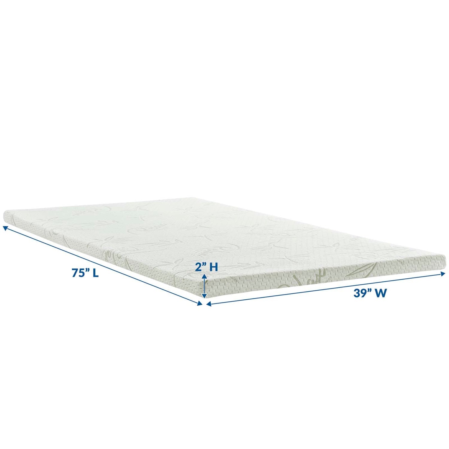 Relax 2&quot; Gel Memory Foam Mattress Topper By HouseBean