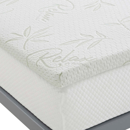 Relax 2&quot; Gel Memory Foam Mattress Topper by Modway