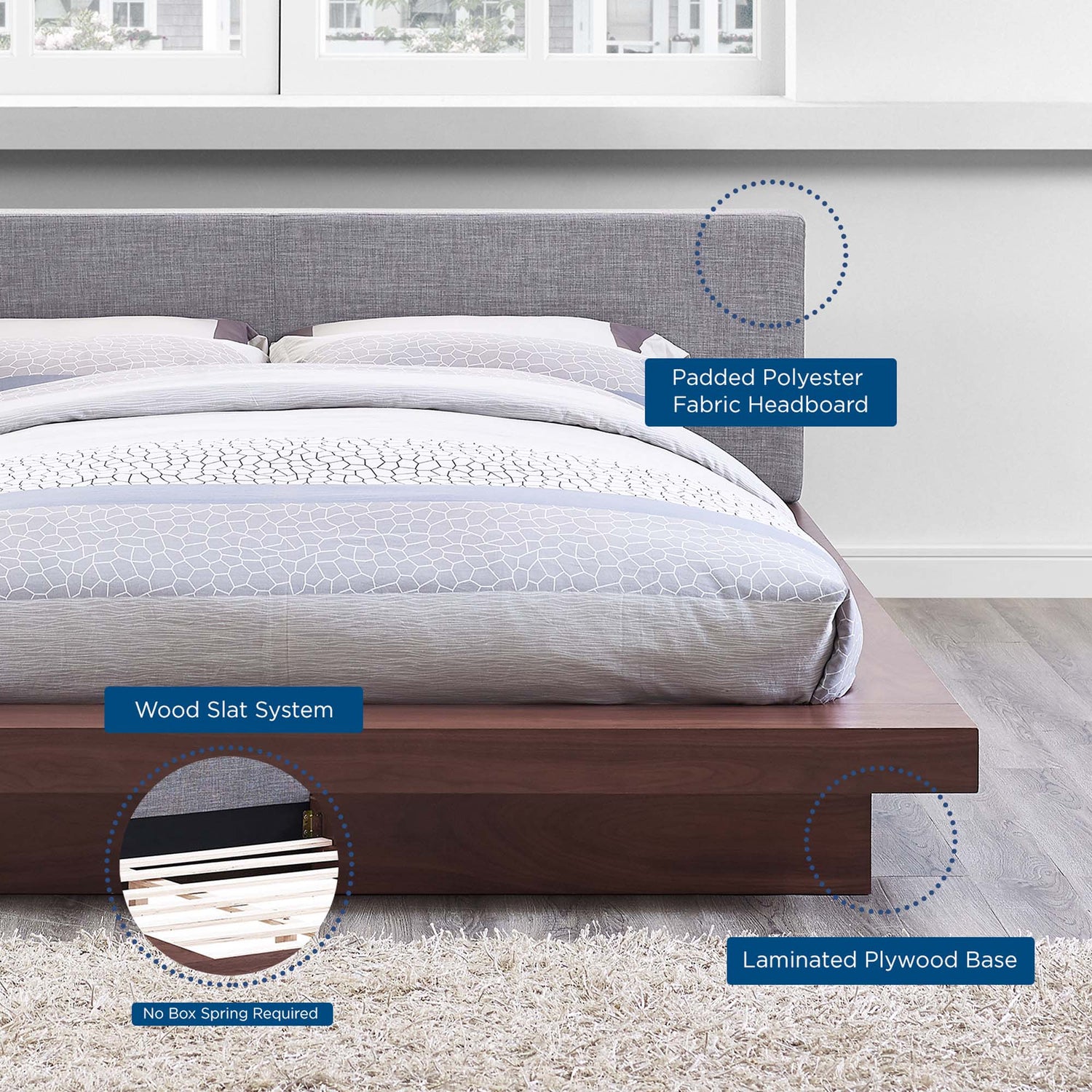 Freja Platform Bed by Modway