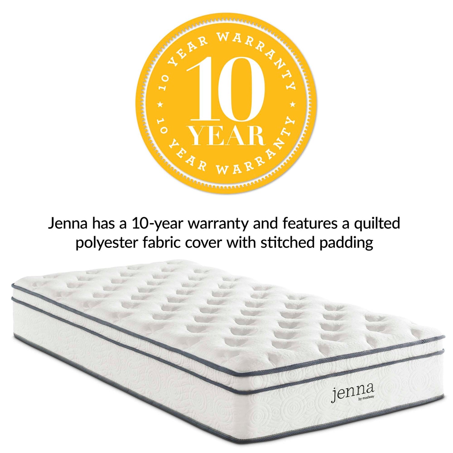 Jenna Innerspring and Foam Mattress by Modway