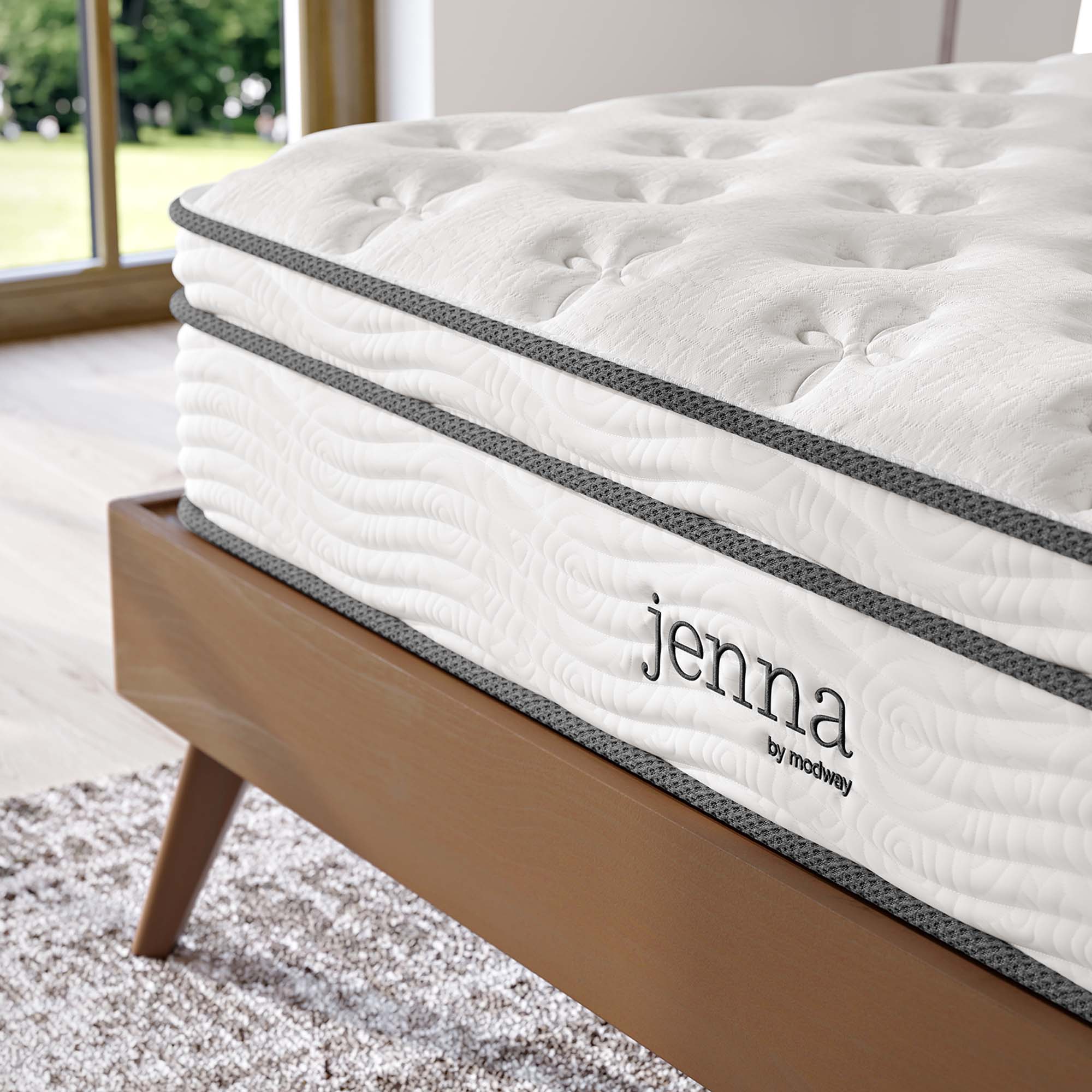 Jenna Innerspring and Foam Mattress by Modway