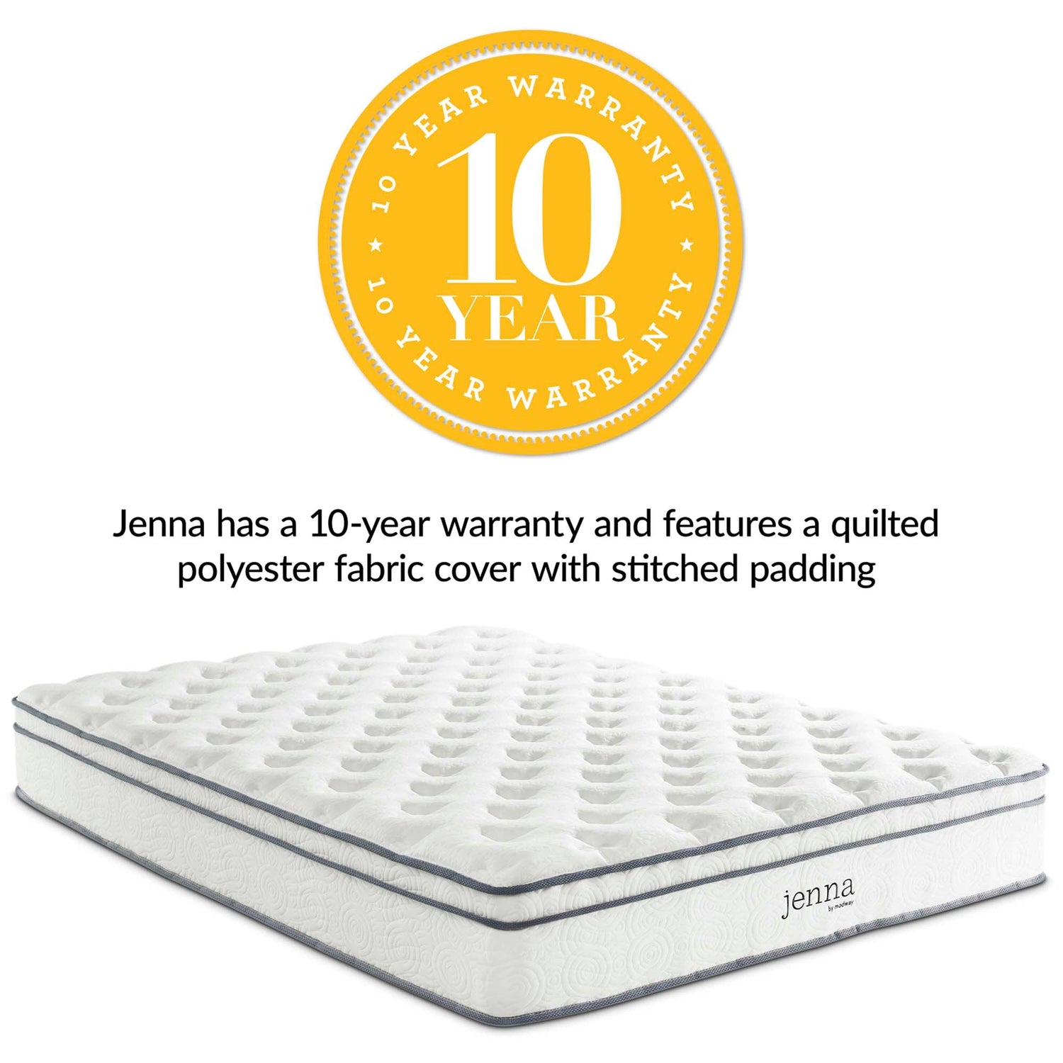 Jenna Innerspring and Foam Mattress by Modway