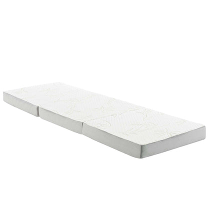 Relax 25 x 75 x 4 Tri-Fold Mattress Topper by Modway