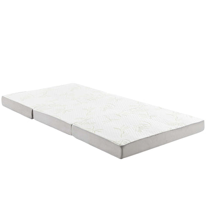 Relax 31 x 75 x 4 Tri-Fold Mattress Topper by Modway