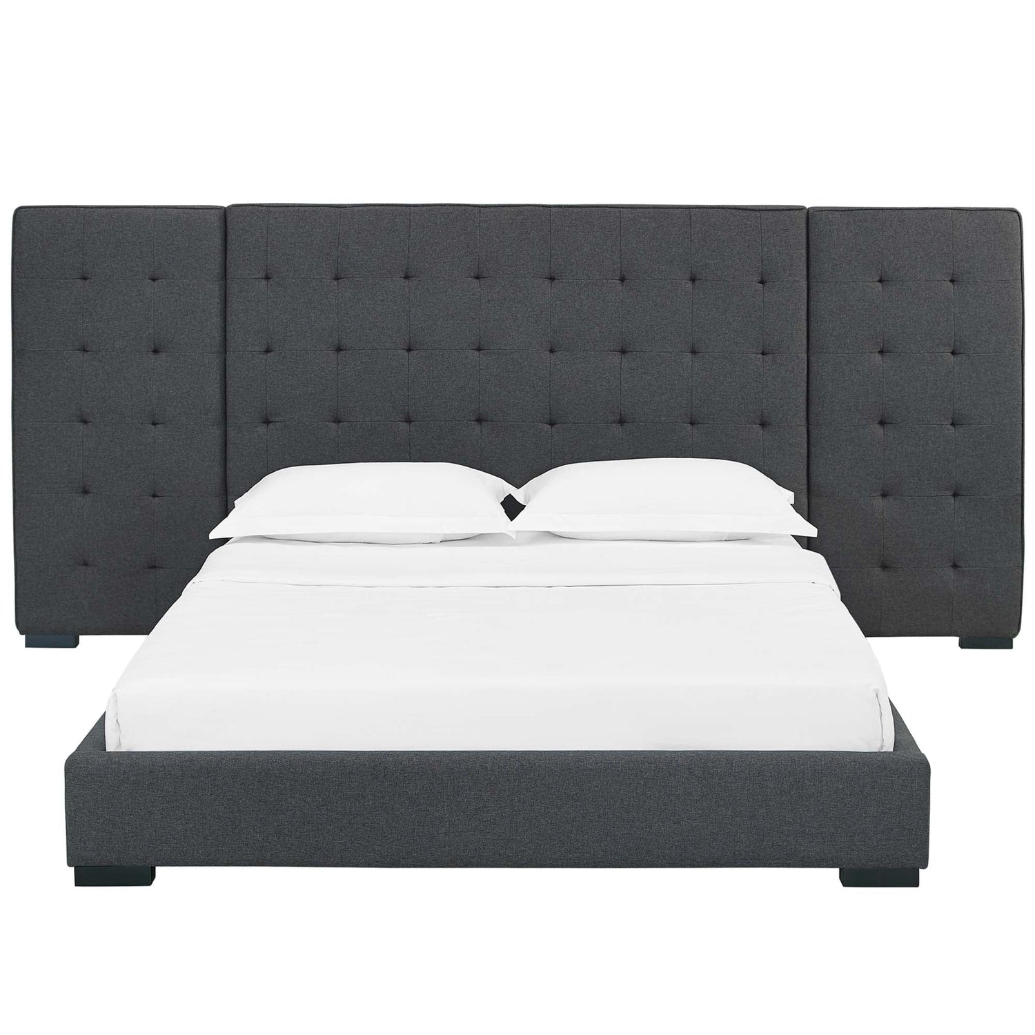 Sierra Upholstered Fabric Platform Bed by Modway