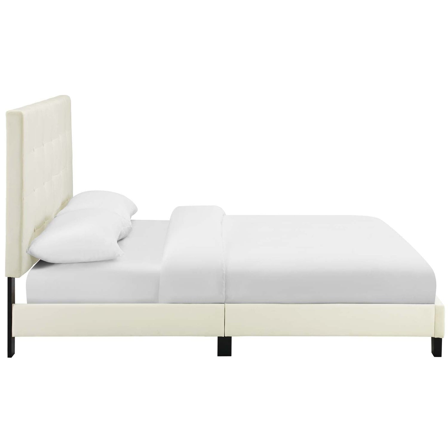 Melanie Tufted Button Upholstered Performance Velvet Platform Bed by Modway