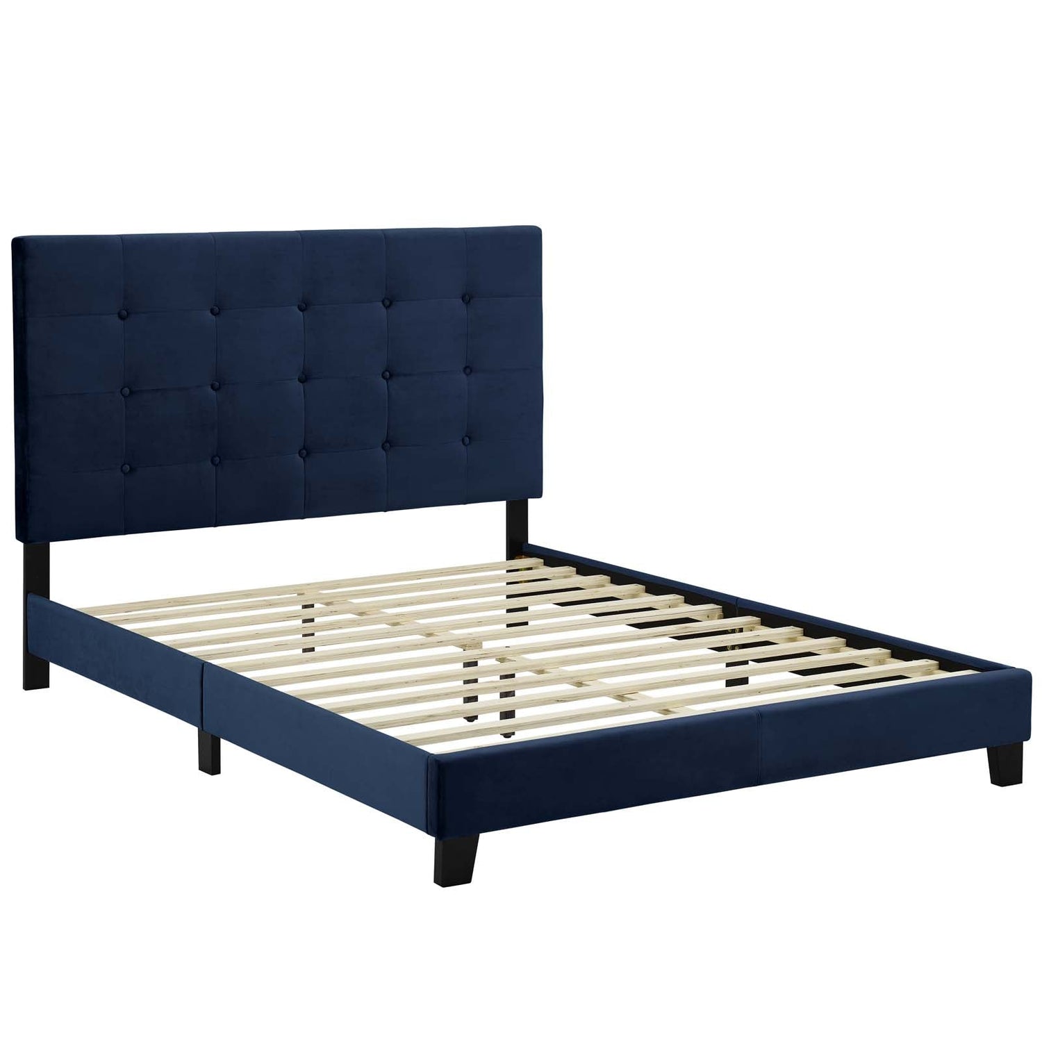 Melanie Tufted Button Upholstered Performance Velvet Platform Bed by Modway