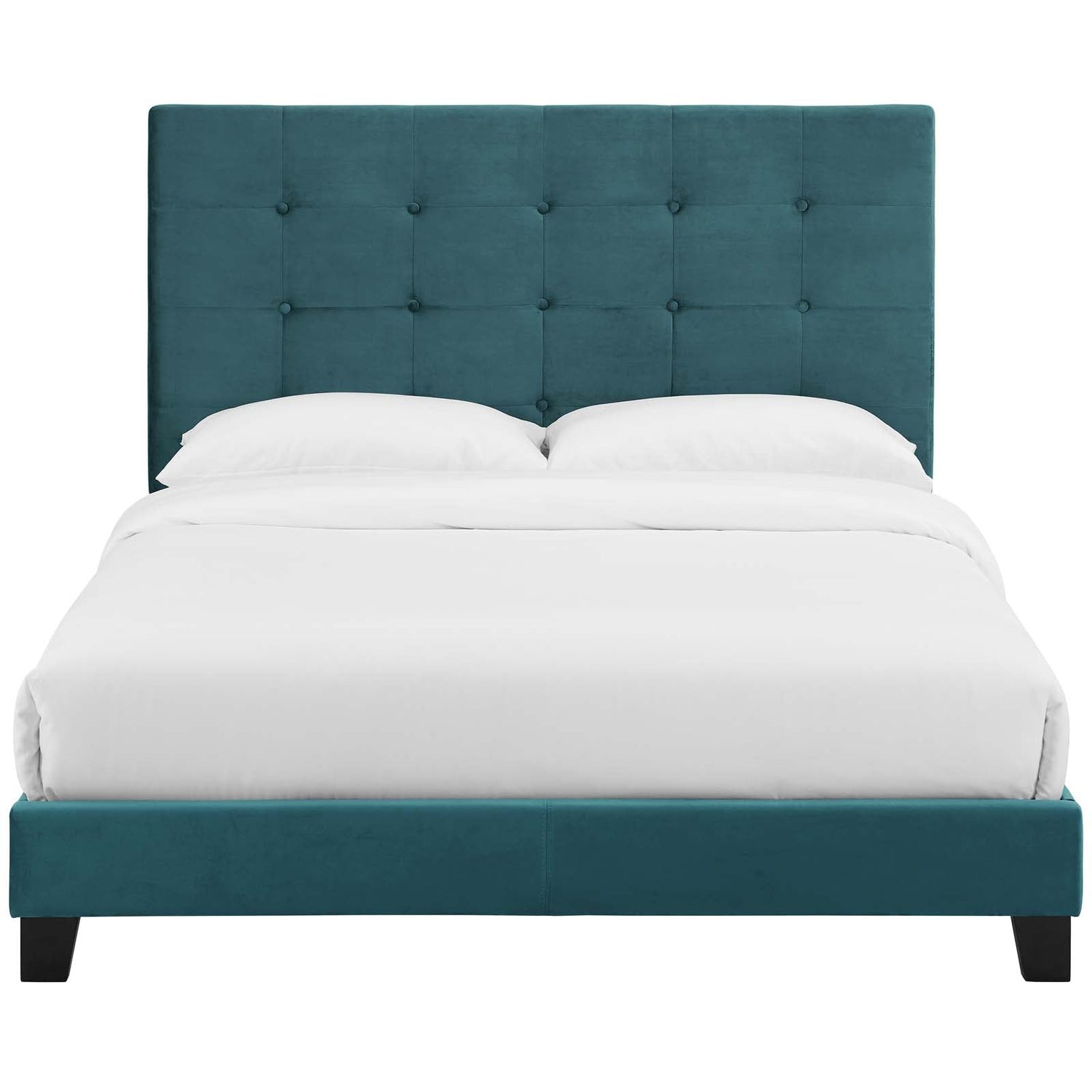 Melanie Tufted Button Upholstered Performance Velvet Platform Bed by Modway