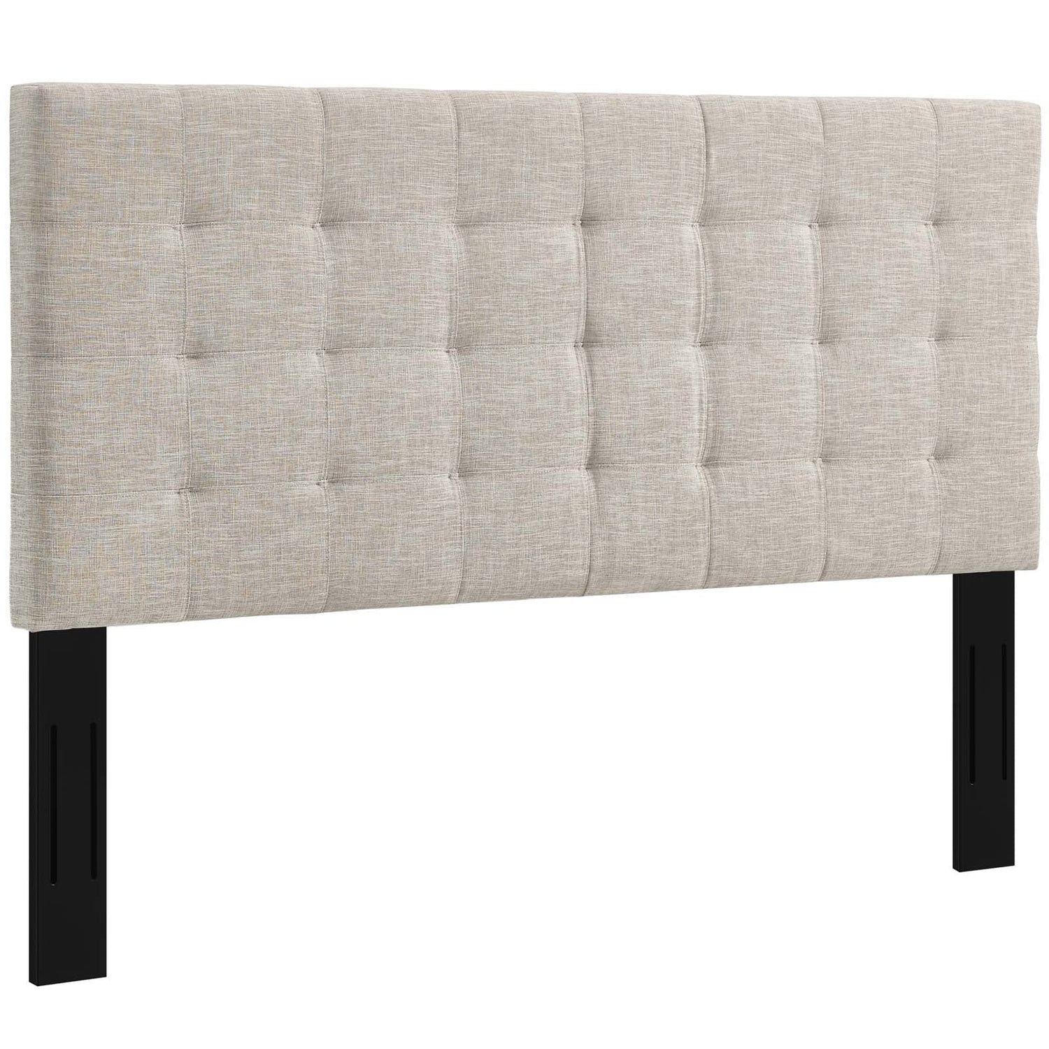 Paisley Tufted Upholstered Linen Fabric Headboard By HouseBean