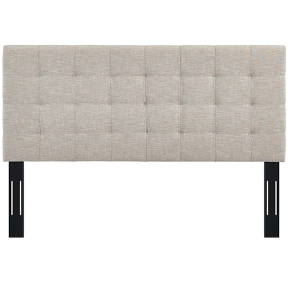 Paisley Tufted Upholstered Linen Fabric Headboard By HouseBean