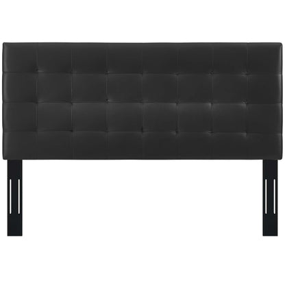 Paisley Tufted Upholstered Faux Leather Headboard By HouseBean