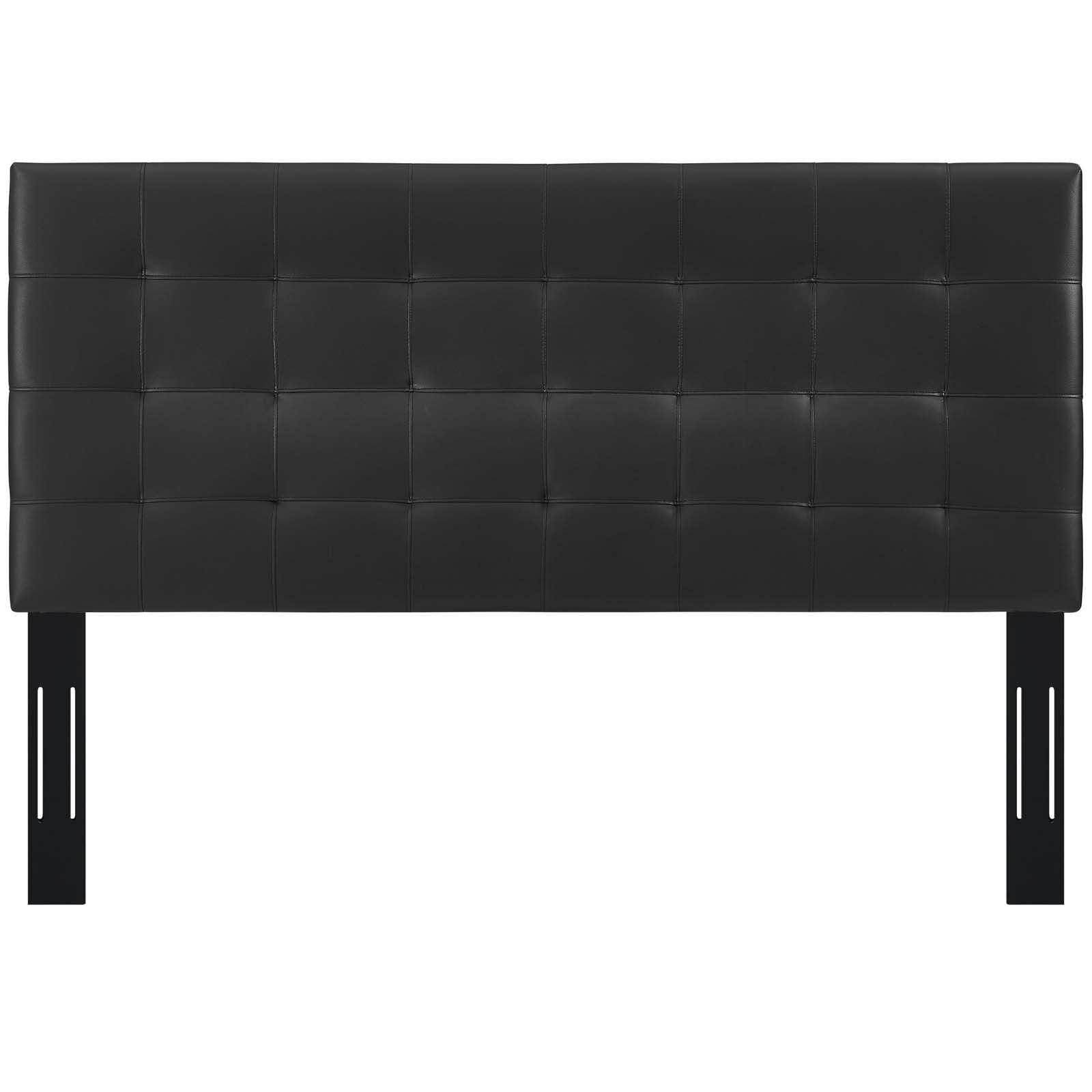 Paisley Tufted Upholstered Faux Leather Headboard By HouseBean