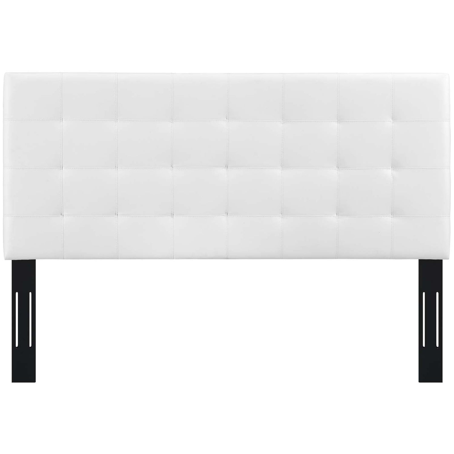 Paisley Tufted Upholstered Faux Leather Headboard By HouseBean