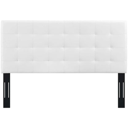 Paisley Tufted Upholstered Faux Leather Headboard By HouseBean