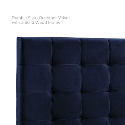 Paisley Tufted Upholstered Performance Velvet Headboard By HouseBean