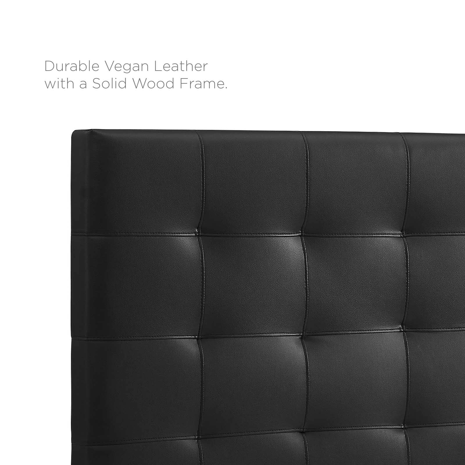 Paisley Tufted Upholstered Faux Leather Headboard By HouseBean