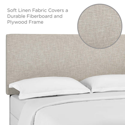 Taylor Upholstered Linen Fabric Headboard By HouseBean