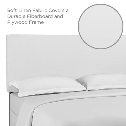 Taylor Upholstered Linen Fabric Headboard By HouseBean