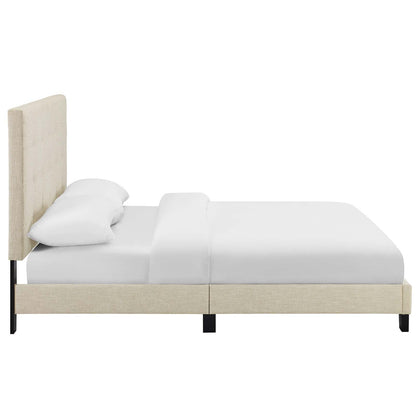 Melanie Tufted Button Upholstered Fabric Platform Bed by Modway