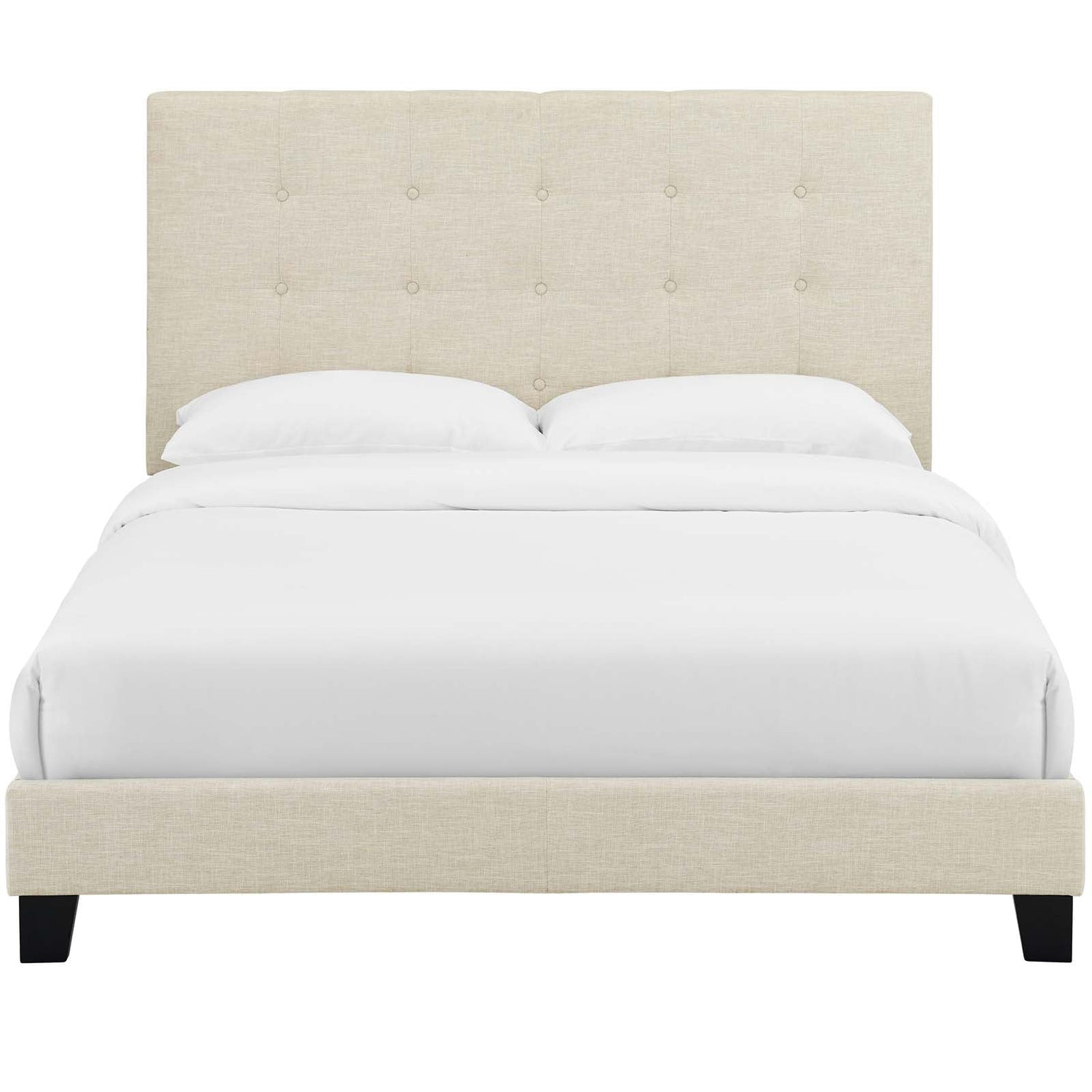 Melanie Tufted Button Upholstered Fabric Platform Bed by Modway