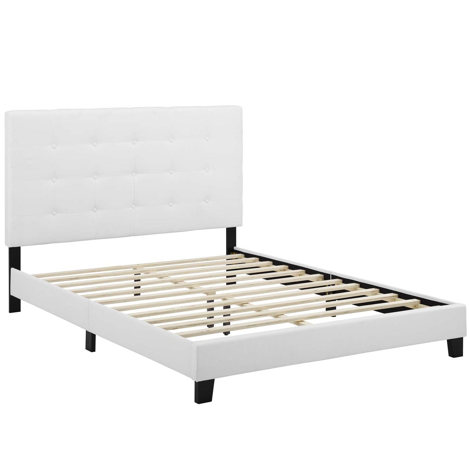 Melanie Tufted Button Upholstered Fabric Platform Bed by Modway