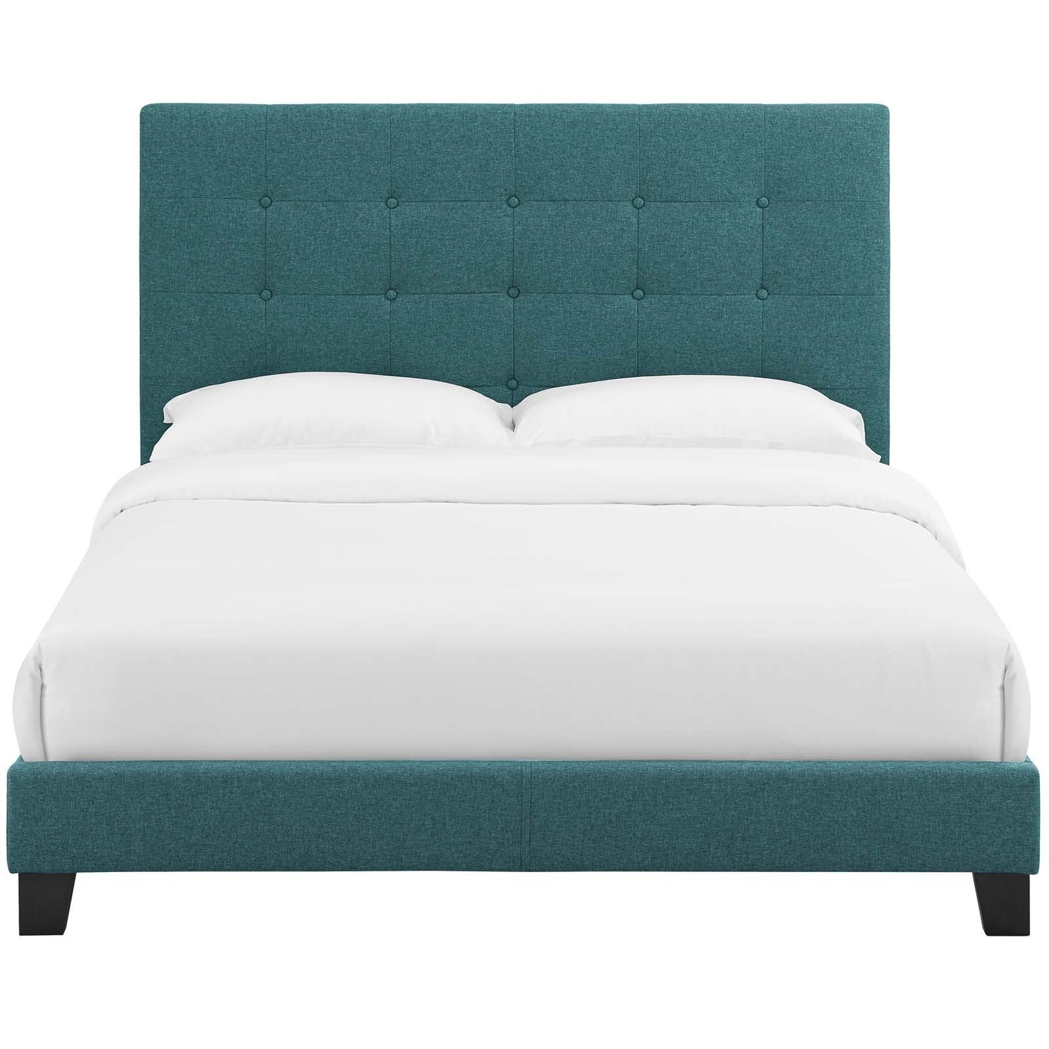 Melanie Tufted Button Upholstered Fabric Platform Bed by Modway