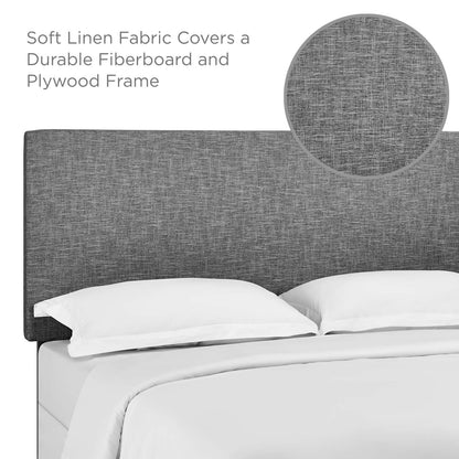 Taylor Upholstered Linen Fabric Headboard By HouseBean