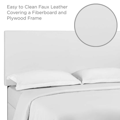 Taylor Upholstered Faux Leather Headboard By HouseBean