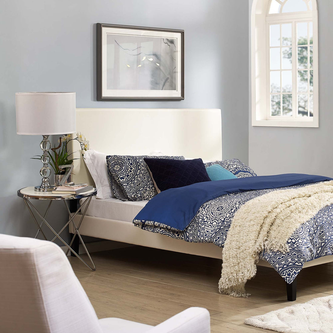 Taylor Upholstered Faux Leather Headboard by Modway