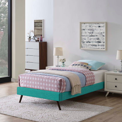 Loryn Fabric Bed Frame with Round Splayed Legs By HouseBean