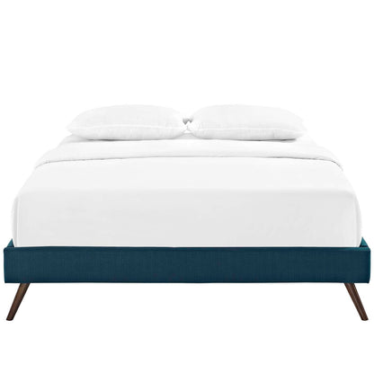 Loryn Fabric Bed Frame with Round Splayed Legs By HouseBean