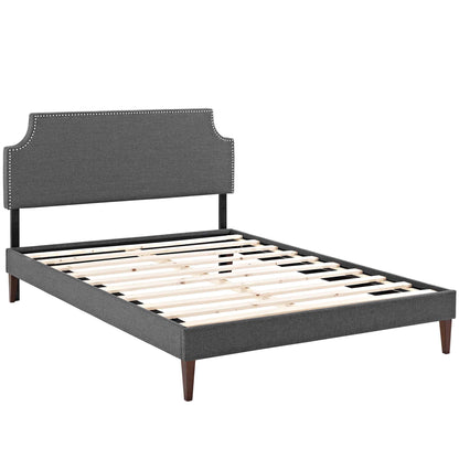 Corene Fabric Platform Bed with Squared Tapered Legs by Modway