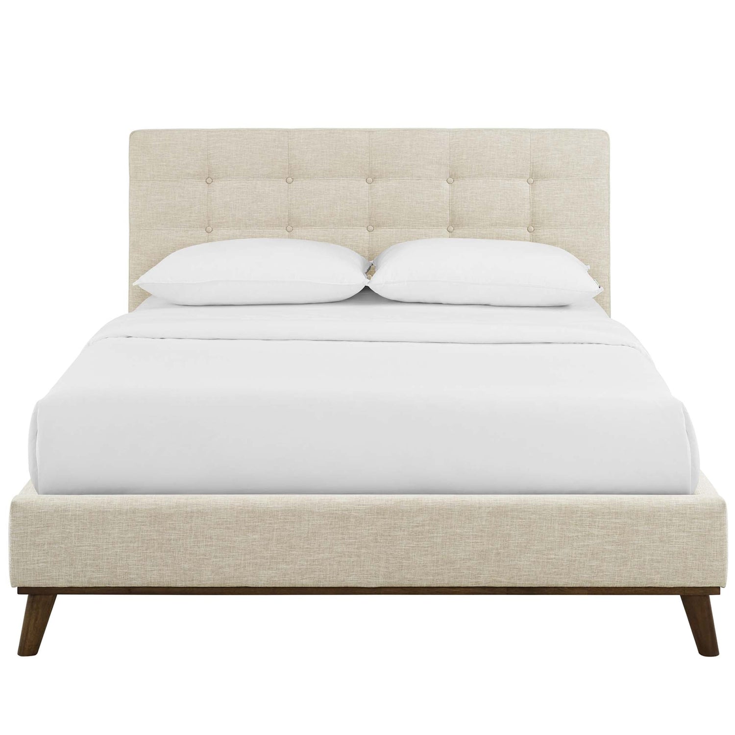 McKenzie Biscuit Tufted Upholstered Fabric Platform Bed by Modway