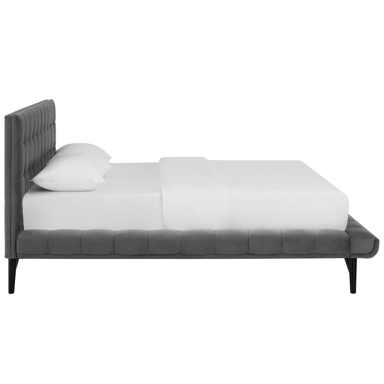 Julia Biscuit Tufted Performance Velvet Platform Bed by Modway