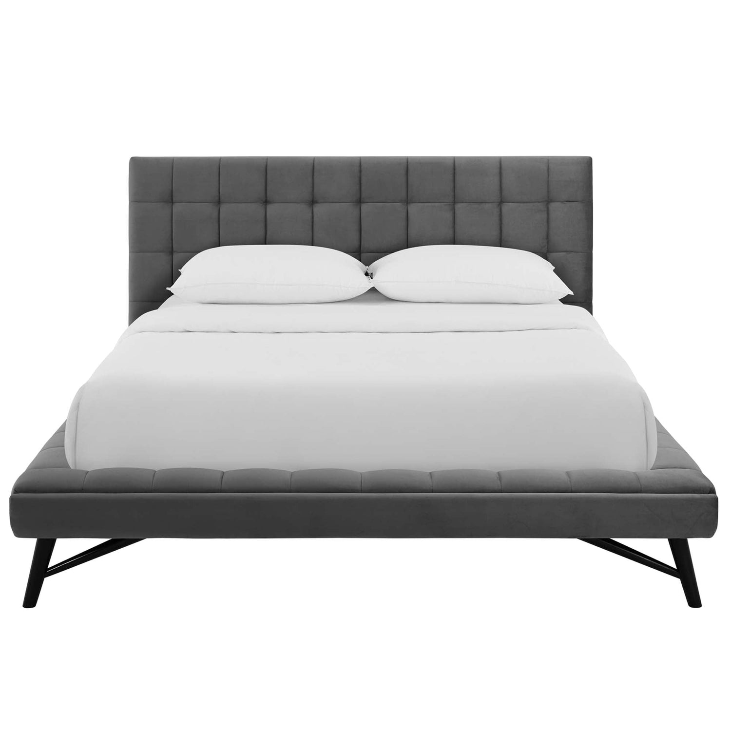 Julia Biscuit Tufted Performance Velvet Platform Bed by Modway