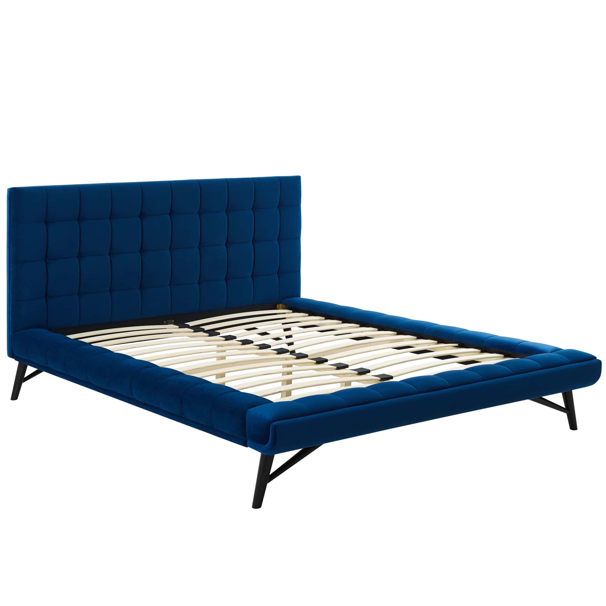 Julia Biscuit Tufted Performance Velvet Platform Bed by Modway