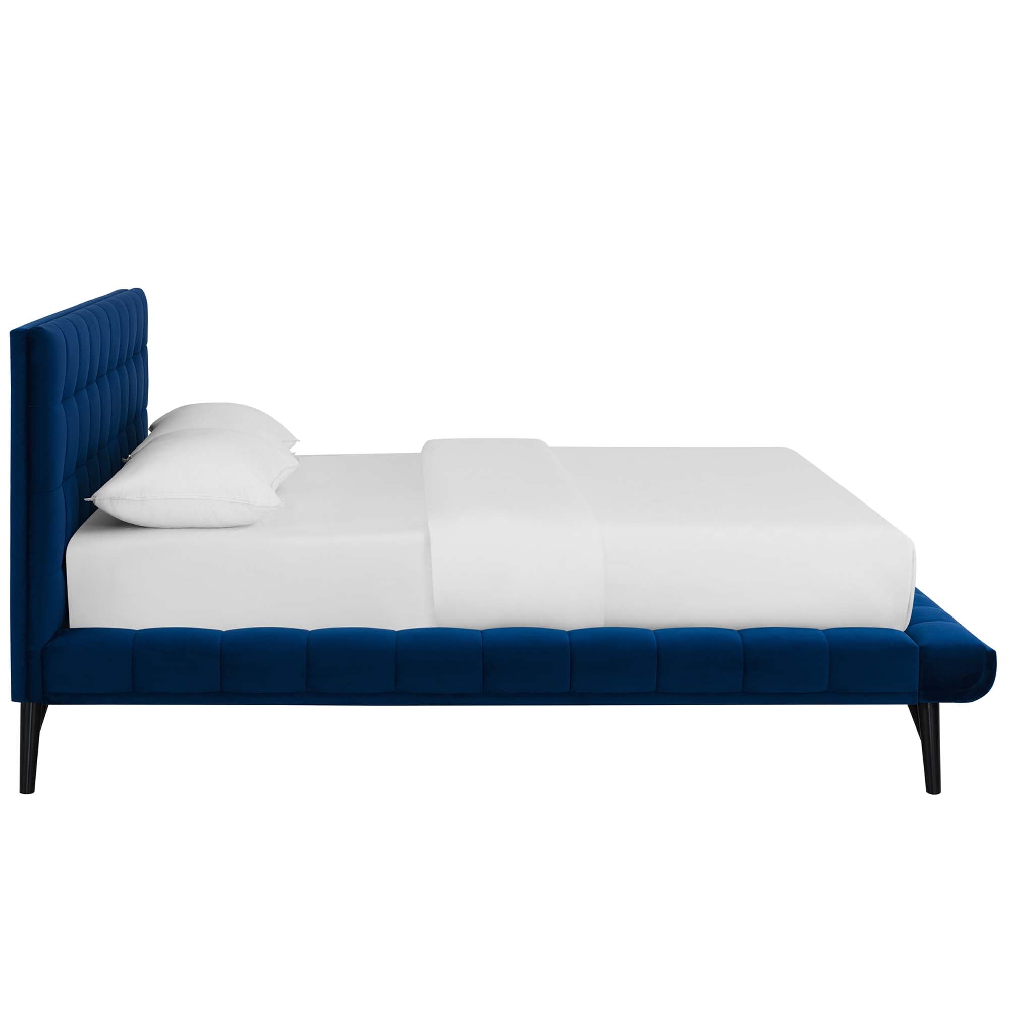 Julia Biscuit Tufted Performance Velvet Platform Bed by Modway