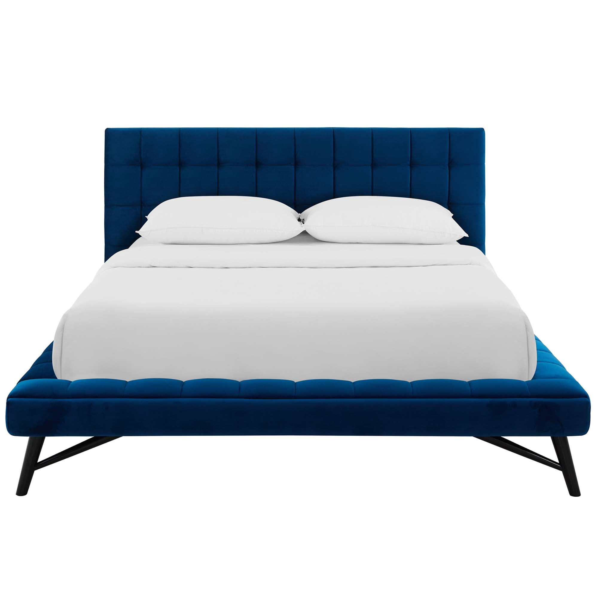 Julia Biscuit Tufted Performance Velvet Platform Bed by Modway